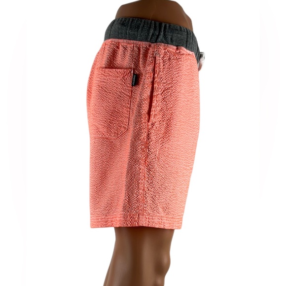 Chubbies Mens XL Seersucker Shorts 6” Inseam Striped Orange Neon Polyester EUC - Picture 6 of 10